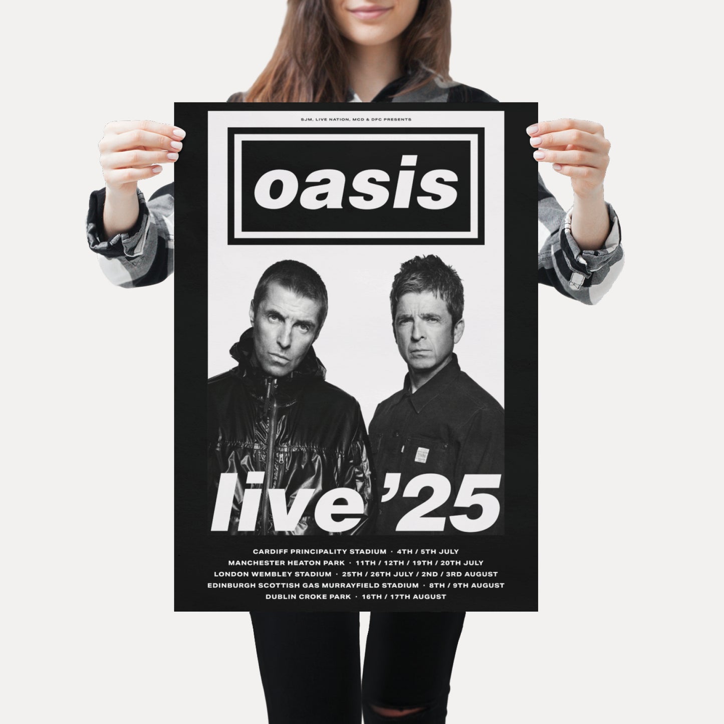 Oasis 2025 Tour Poster