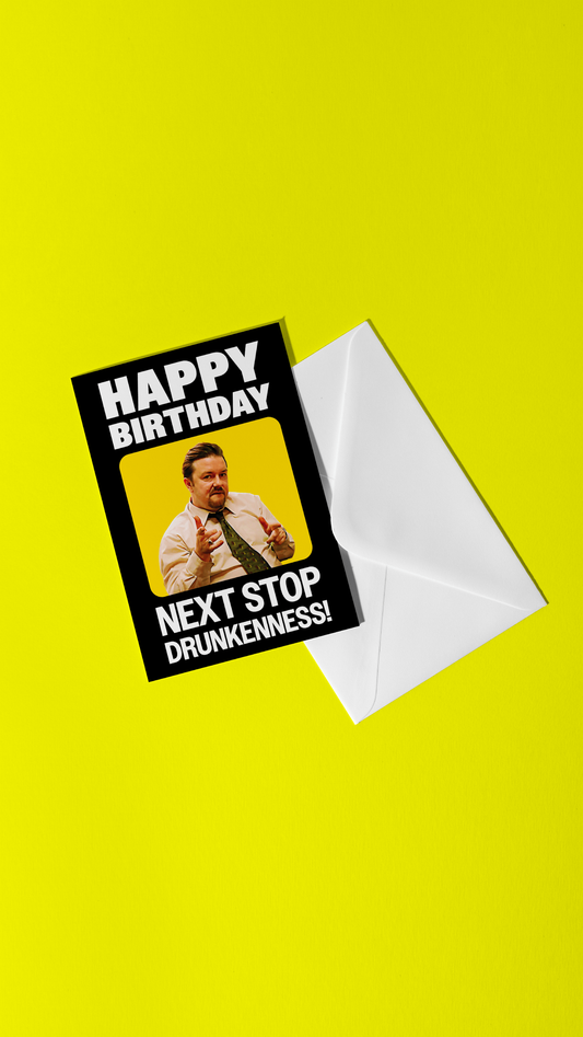 david brent birthday card