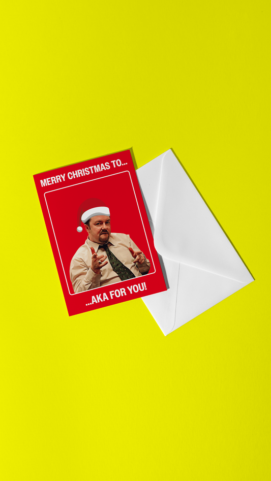 david brent christmas card