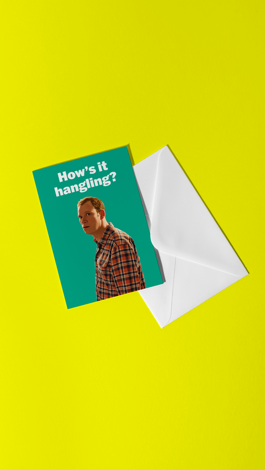 jez peep show greeting card