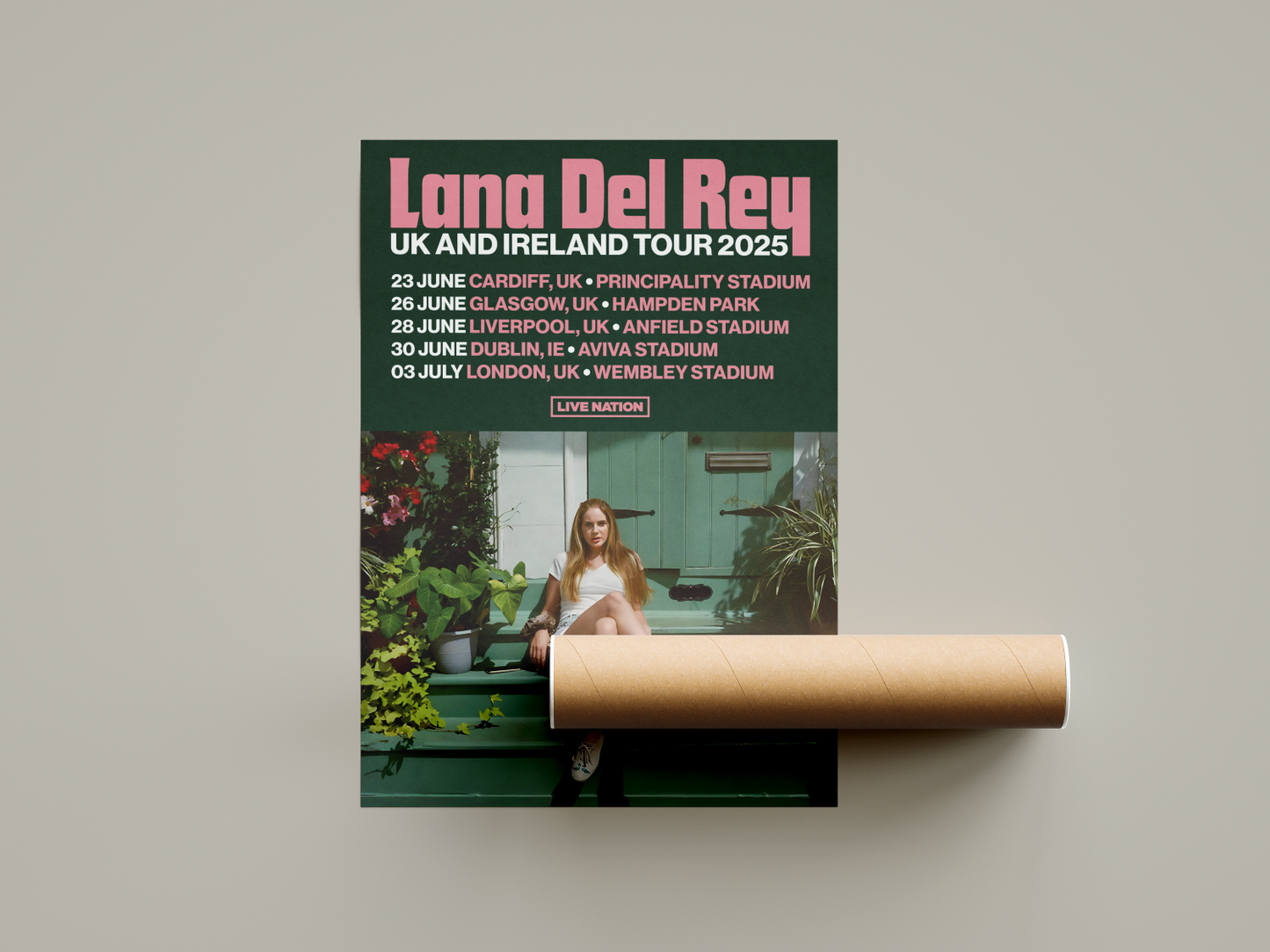 Lana Del Rey 2025 Tour Poster