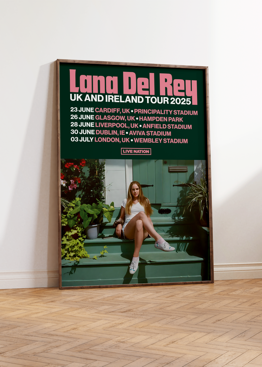 Lana Del Rey 2025 Tour Poster