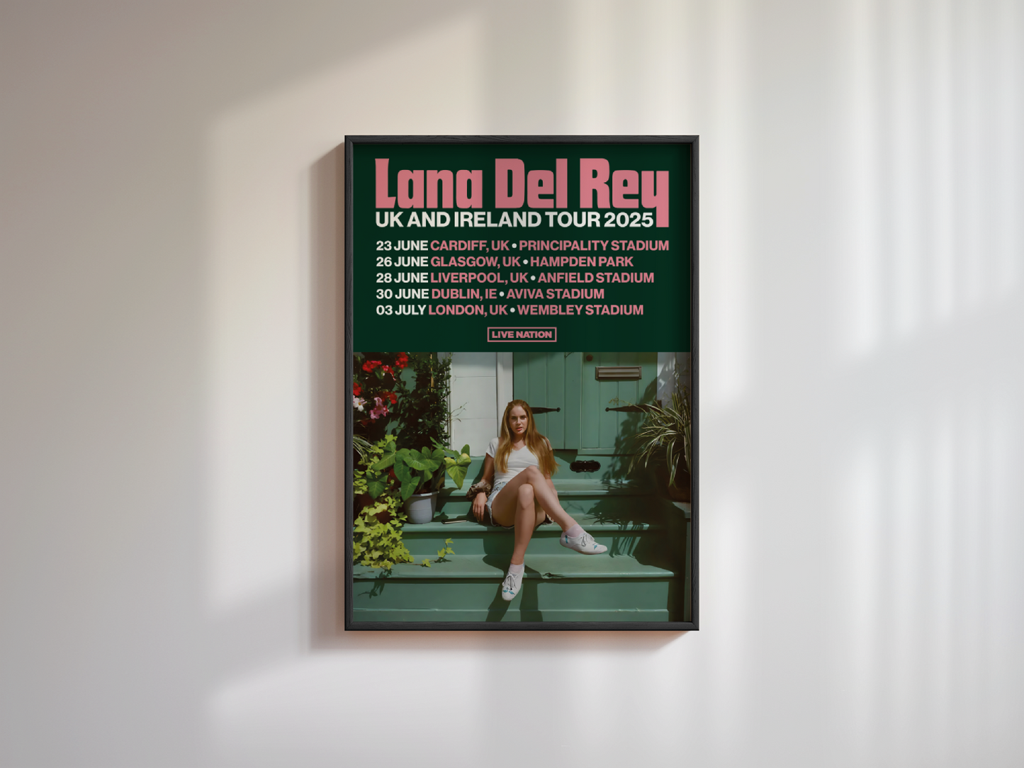 Lana Del Rey 2025 Tour Poster