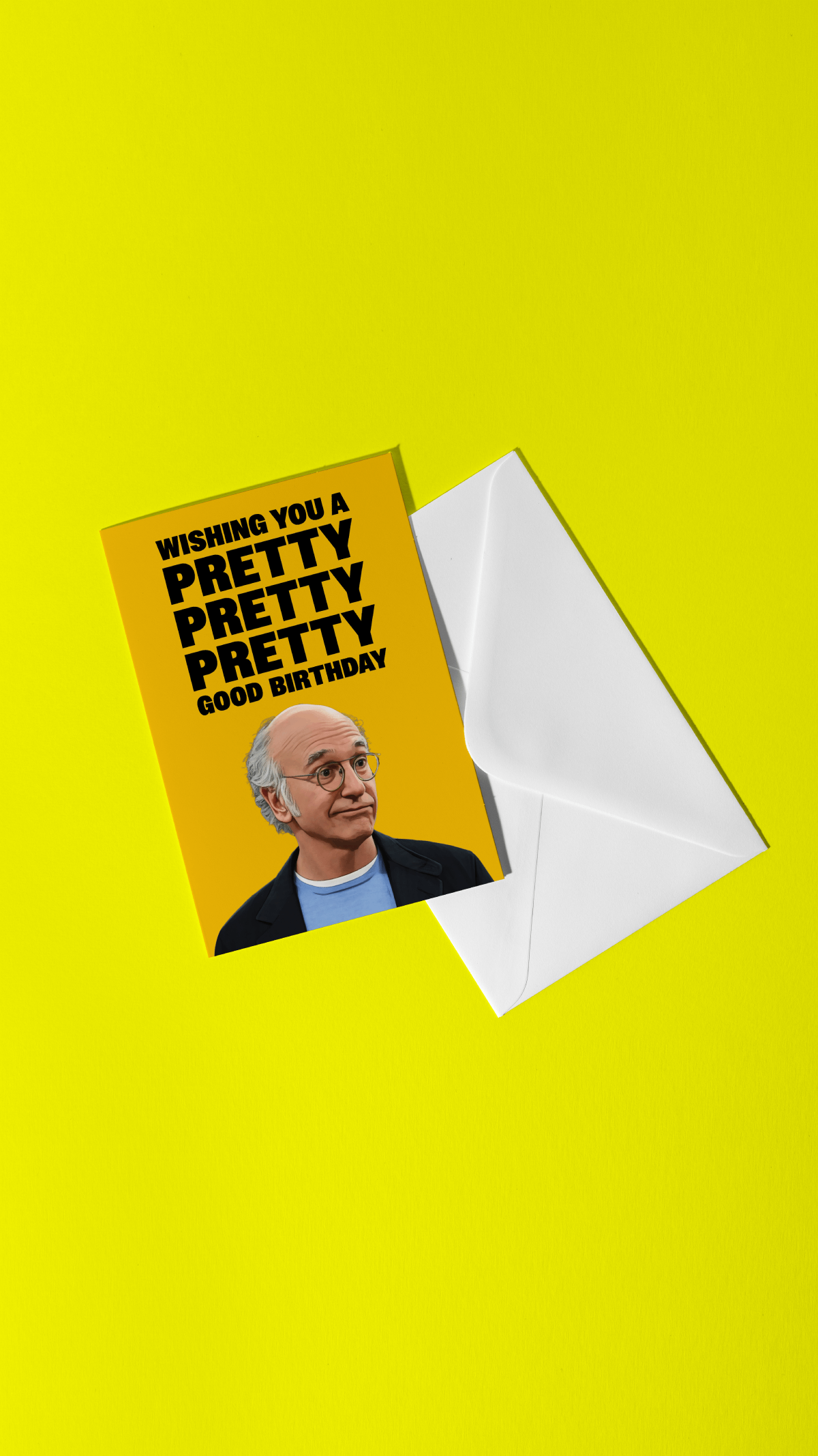 Larry David Birthday Card