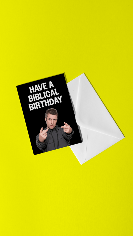 Liam Gallagher Birthday Card