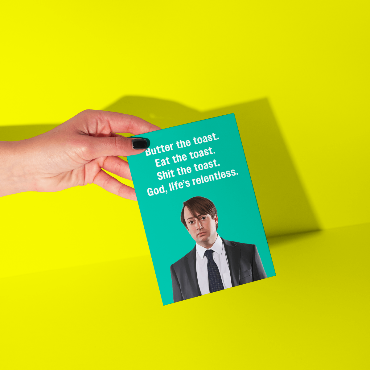 Mark Corrigan Peep Show Greeting Card