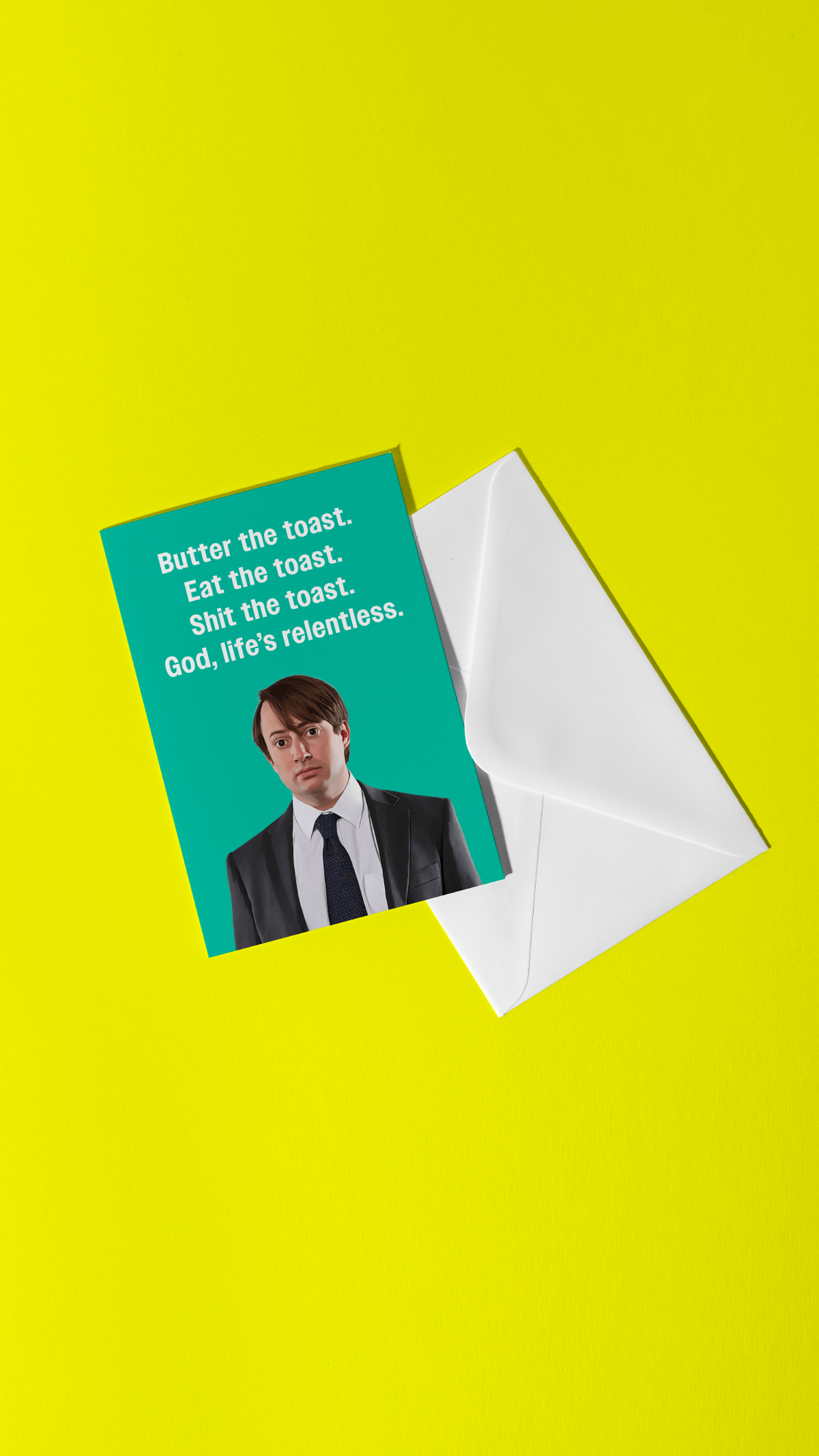 mark corrigan peep show greeting card