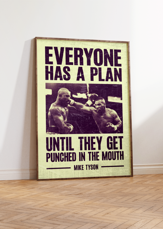 Mike Tyson Quote Poster