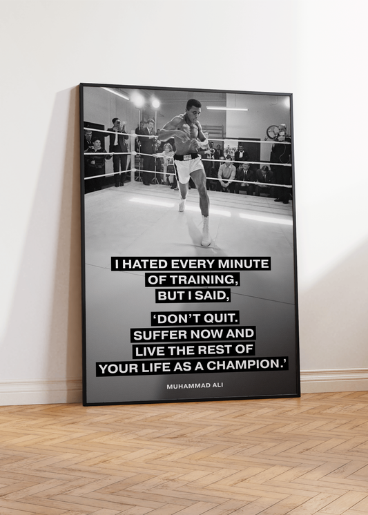 Muhammad Ali Quote Poster