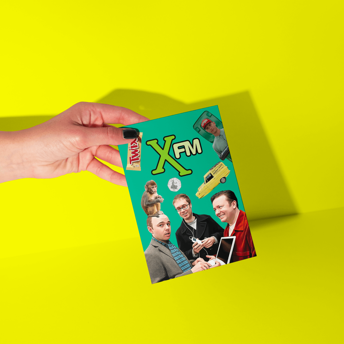 XFM Ricky Gervais Show Greeting Card